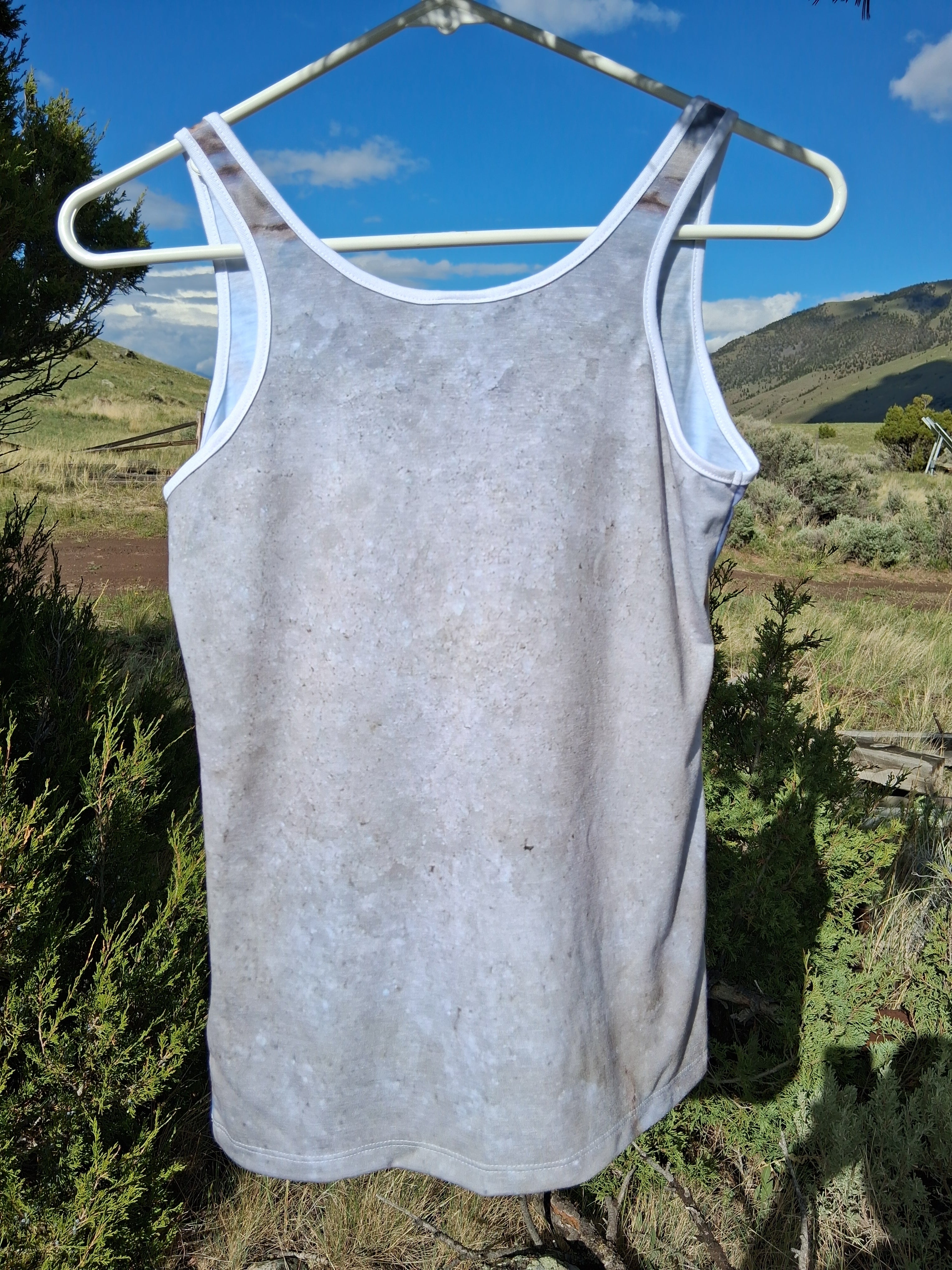 Specimen 001W: Blue&Ochre Filigree Montana Agate Geode Women's Tank Top